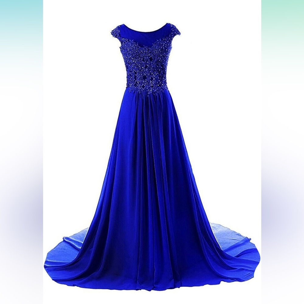 JAEDEN Prom Dress Long Lace - Formal Evening Gowns Chiffon Bridesmaid Dresses